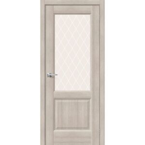 Межкомнатная дверь Неоклассик-33 (Cappuccino Melinga, остеклённая)