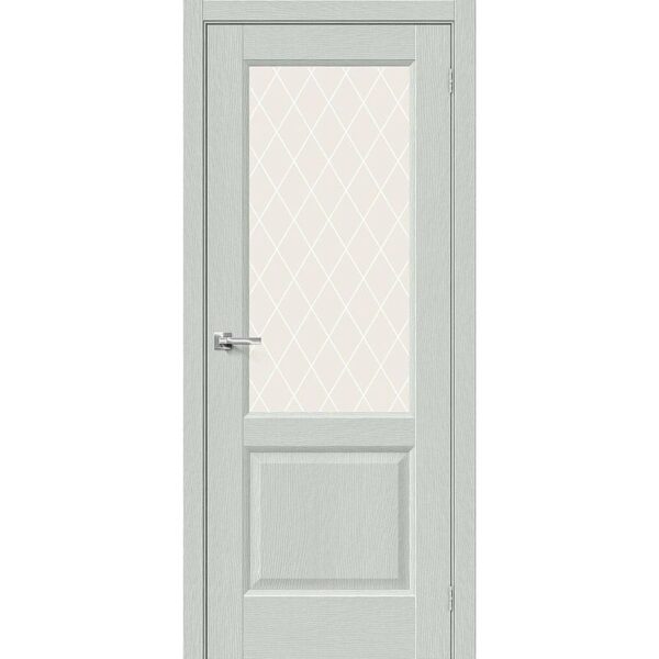 Межкомнатная дверь Неоклассик-33 (Grey Wood, остеклённая)