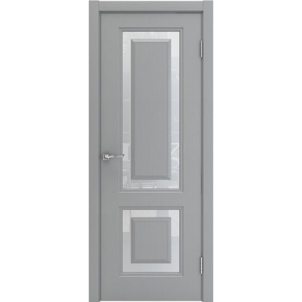 Межкомнатная дверь Арлес Аксиома 1 (Грей софт, остеклённая)