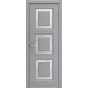 Межкомнатная дверь Арлес Аксиома 2 (Грей софт, остеклённая)
