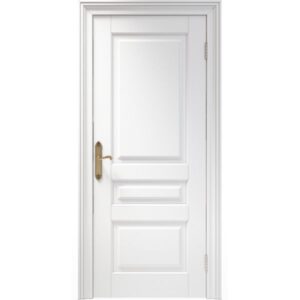 Межкомнатная дверь Арлес Династия 1 (Белый снег, глухая)