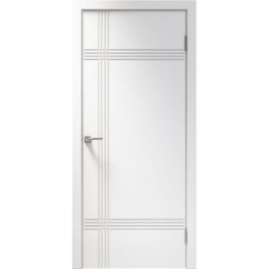 Межкомнатная дверь Арлес Дизайн 8 (Белый снег, глухая)
