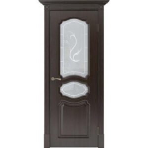 Межкомнатная дверь Арлес Марсель Виктория (Орех премиум, остеклённая)