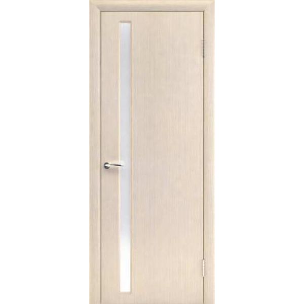 Межкомнатная дверь Арлес Модерн М1Б (Лен белый, остеклённая)