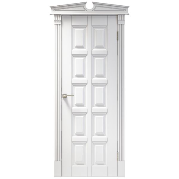 Межкомнатная дверь Арлес Венеция В1 (Белый софт, глухая)