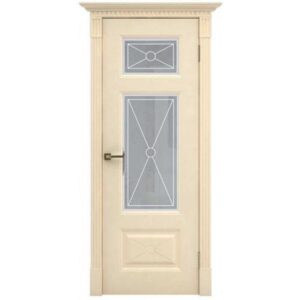 Межкомнатная дверь Арлес Венеция В2 (Ваниль софт, остеклённая)
