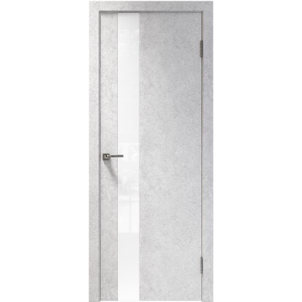 Межкомнатная дверь Арлес X-File X3 (Крымский камень, белое стекло)