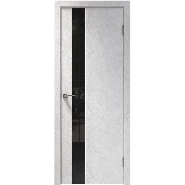 Межкомнатная дверь Арлес X-File X3 (Крымский камень, черное стекло)