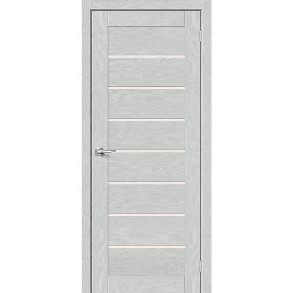 Межкомнатная дверь Браво-22 (Grey Wood, остеклённая)
