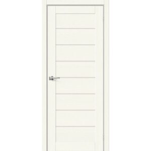 Межкомнатная дверь Браво-22 (White Wood, остеклённая)