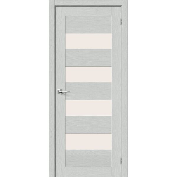 Межкомнатная дверь Браво-23 (Grey Wood, остеклённая)