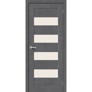 Межкомнатная дверь Браво-23 (Slate Art, остеклённая)