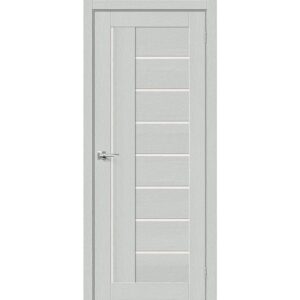 Межкомнатная дверь Браво-29 (Grey Wood, остеклённая)