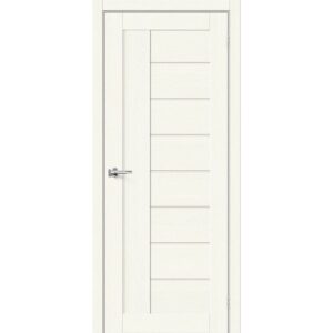 Межкомнатная дверь Браво-29 (White Wood, остеклённая)