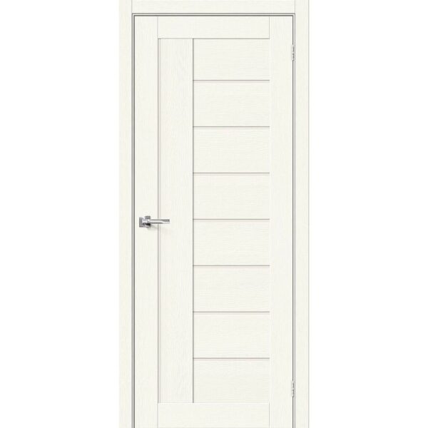 Межкомнатная дверь Браво-29 (White Wood, остеклённая)