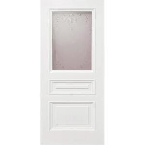 Межкомнатная дверь DIM Enamel B-3.1 (белый, остеклённая)