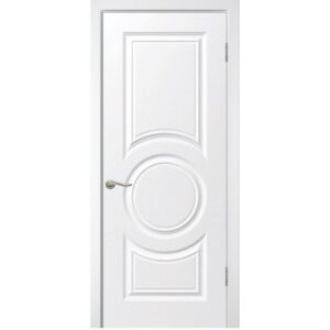 Межкомнатная дверь WanMark Круг ДГ (Эмаль белая)