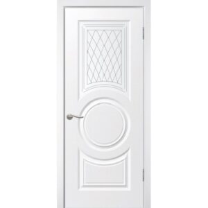 Межкомнатная дверь WanMark Круг ДО (Эмаль белая)