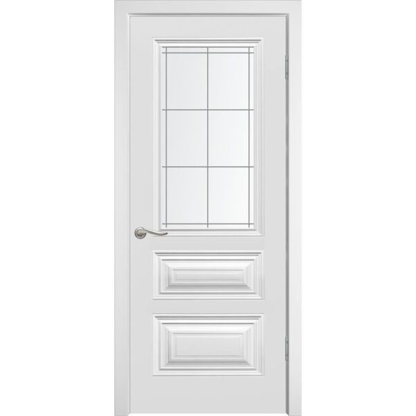 Межкомнатная дверь WanMark Симпл-3 ДО (Эмаль белая)