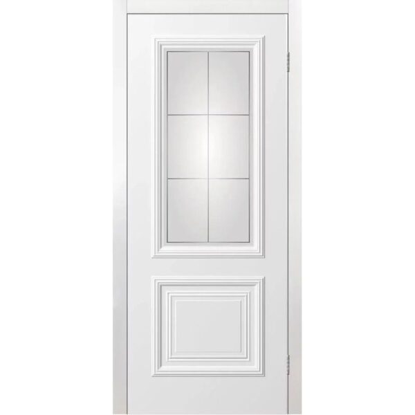Межкомнатная дверь WanMark Симпл-6 ДО (Эмаль белая)