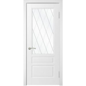 Межкомнатная дверь WanMark Скай-3 ДО (Эмаль белая)