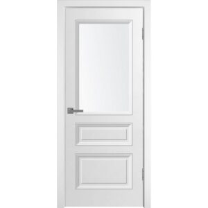Межкомнатная дверь WanMark Уно-3 ДО (Эмаль белая)