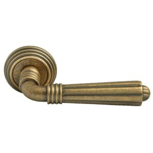 Ручка дверная Rucetti RAP-CLASSIC-L 5 OMB старая матовая бронза