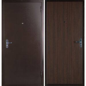 Входная дверь Стройсиб-1 (венге, металл/МДФ)