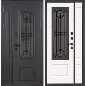 Входная дверь Виладж (силк сноу, металл/МДФ, 1200×2050)