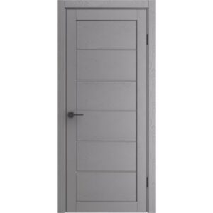 Межкомнатная дверь Порта-220 ПП (Graphite Wood/Grey Fog, остеклённая)