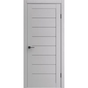 Межкомнатная дверь Порта-221 ПП (Ibis Wood/Grey Fog, остеклённая)