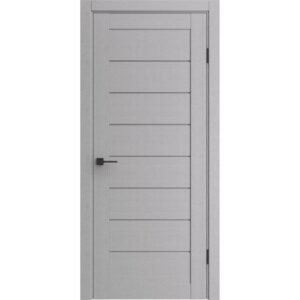 Межкомнатная дверь Порта-221 ПП (Wood Nardo Grey/Grey Fog, остеклённая)