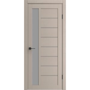 Межкомнатная дверь Порта-27 ПП (Dacota Wood/Grey Fog, остеклённая)