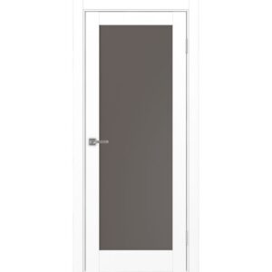 Межкомнатная дверь Optima Porte Тоскана 601.2 (белый снежный, остеклённая, бронза матовое)